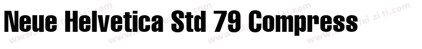 Neue Helvetica Std 79 Compressed Bo字体转换